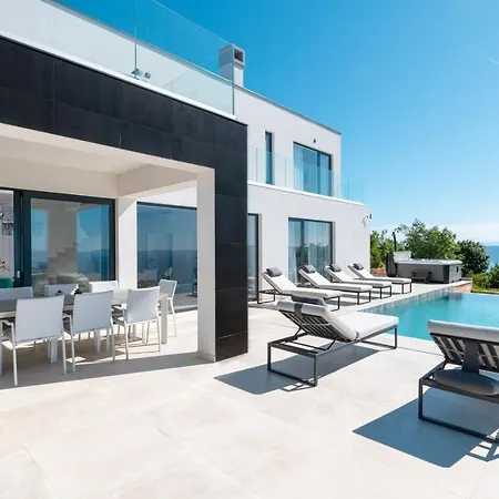 Willa Aristea With Sea View, Jacuzzi And Infinity Pool Vicani