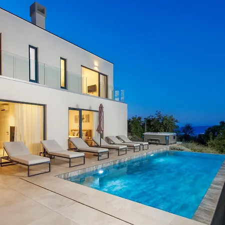 Aristea With Sea View, Jacuzzi And Infinity Pool Villa Vicani