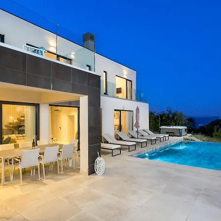 Aristea With Sea View, Jacuzzi And Infinity Pool Villa Vicani