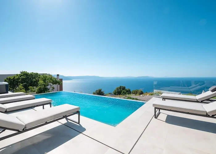 Aristea With Sea View, Jacuzzi And Infinity Pool וילה Vicani